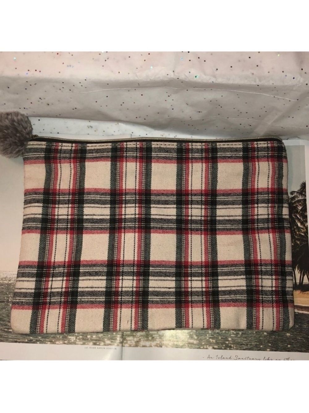 Plaid Flannel Travel Bag